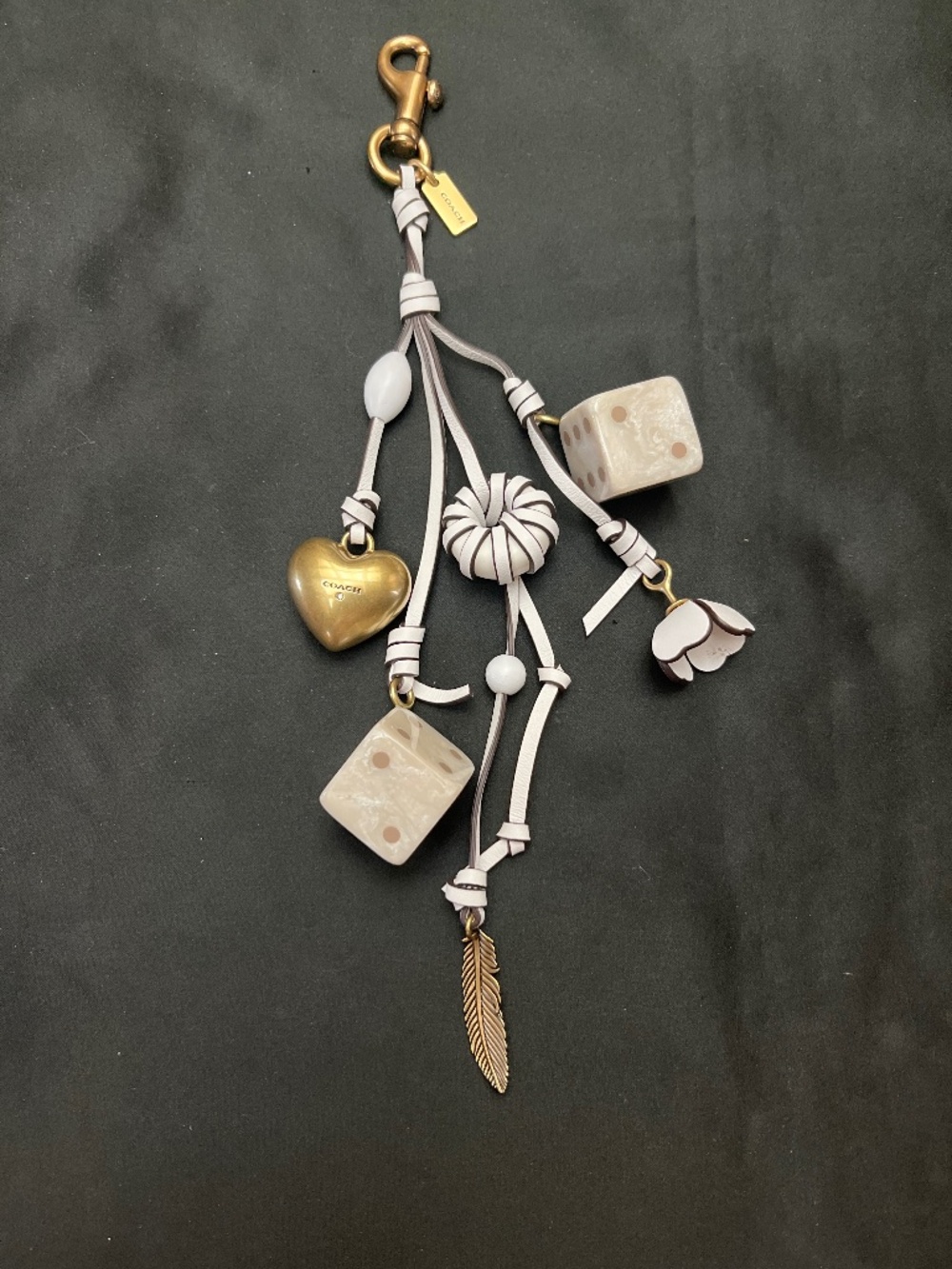 NWOT COACH Brand Dice Cluster Bag Charm.